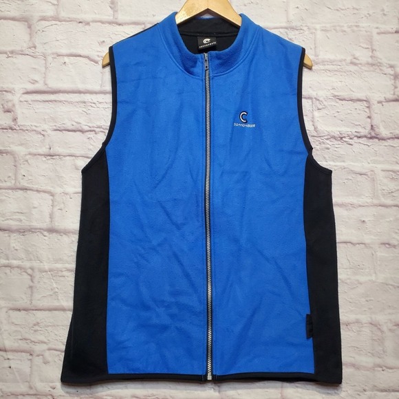 Cannondale Other - Cannondale‎ Vest Polartec Fleece Full Zip Mens Large Blue Black Running Cycling